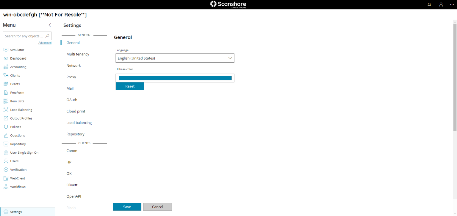 Server Settings – Help Center | Scanshare