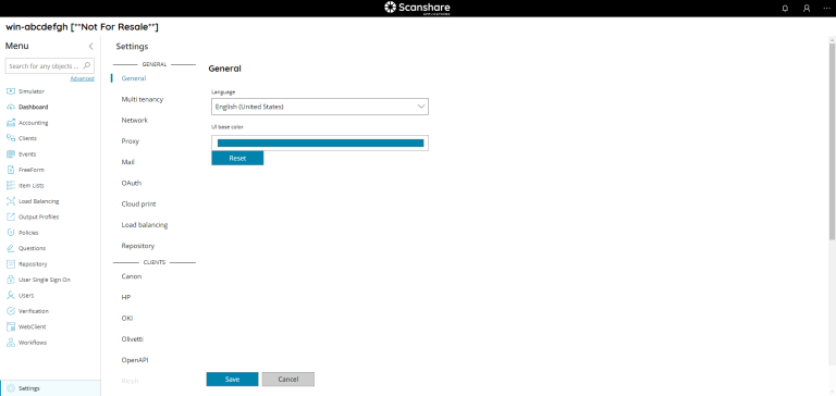 Server Settings – Help Center | Scanshare